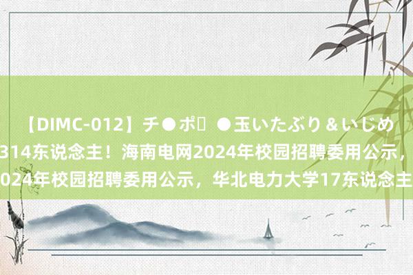 【DIMC-012】チ●ポ・●玉いたぶり＆いじめマッサージフルコース 314东说念主！海南电网2024年校园招聘委用公示，华北电力大学17东说念主